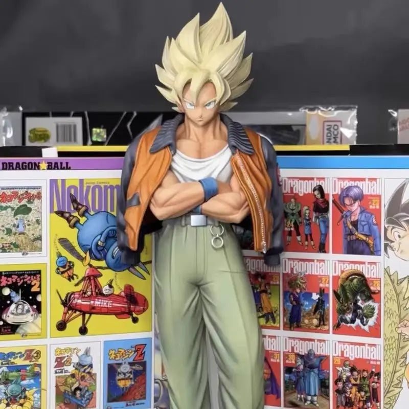 31cm Vf Civilian Clothes Son Goku Dragon Ball Anime Figures Boys Doll Decorative Statue Model Pvc Collection Toys Birthday Gifts