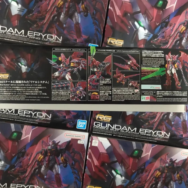 Anime Original Bandai RG 1/144 OZ-13MS Epyon Gundam PVC Action Figures Collect Decorative Model Figurine Toys Birthday Gift