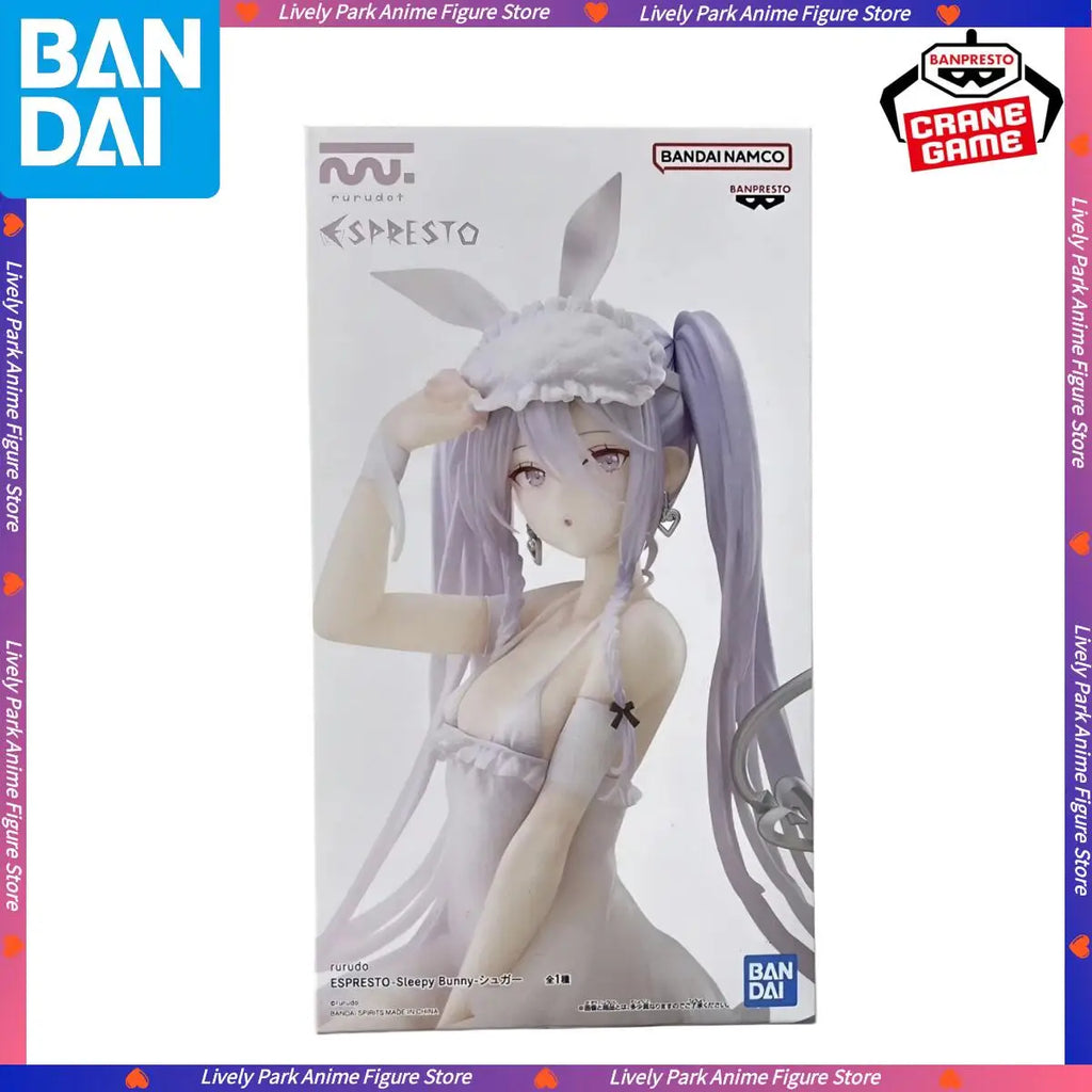 BANDAI Original Boxed Rurudo ESPRESTO-Sleepy Bunny Eve Action Figures Girl Model Toys Besktop Decorate Collection Birthday Gifts