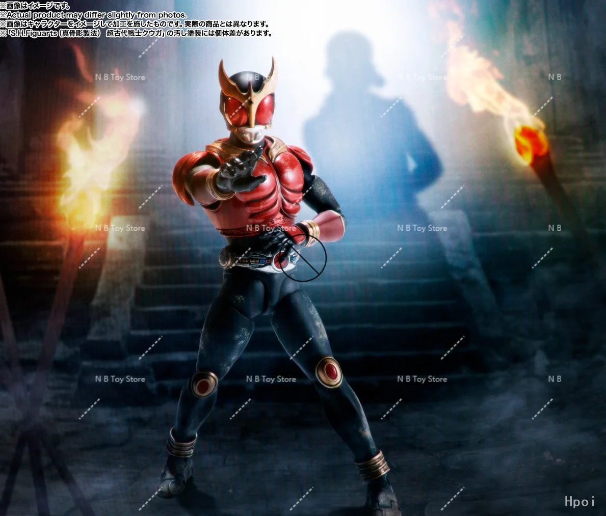 BANDAI Genuine Kamen Rider Kuuga Kamen Rider Kuuga Mighty Form S.H.Figuarts Anime Action Figure Collectible Model Kit