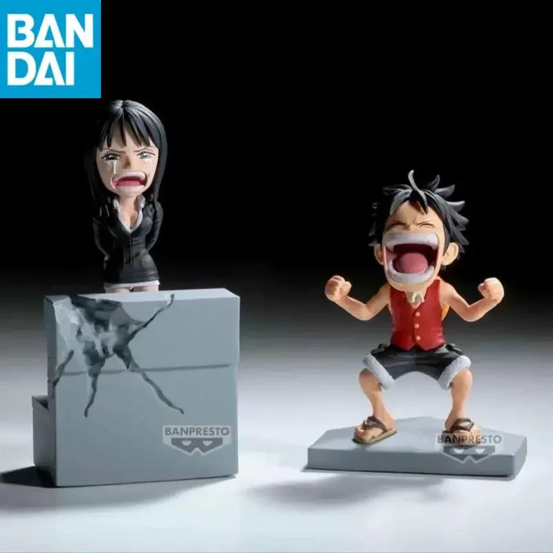 Original BANDAI Banpresto WCF Vol.17 ONE PIECE Nico Robin Luffy Enies Lobby PVC Actionfigur Spielzeug