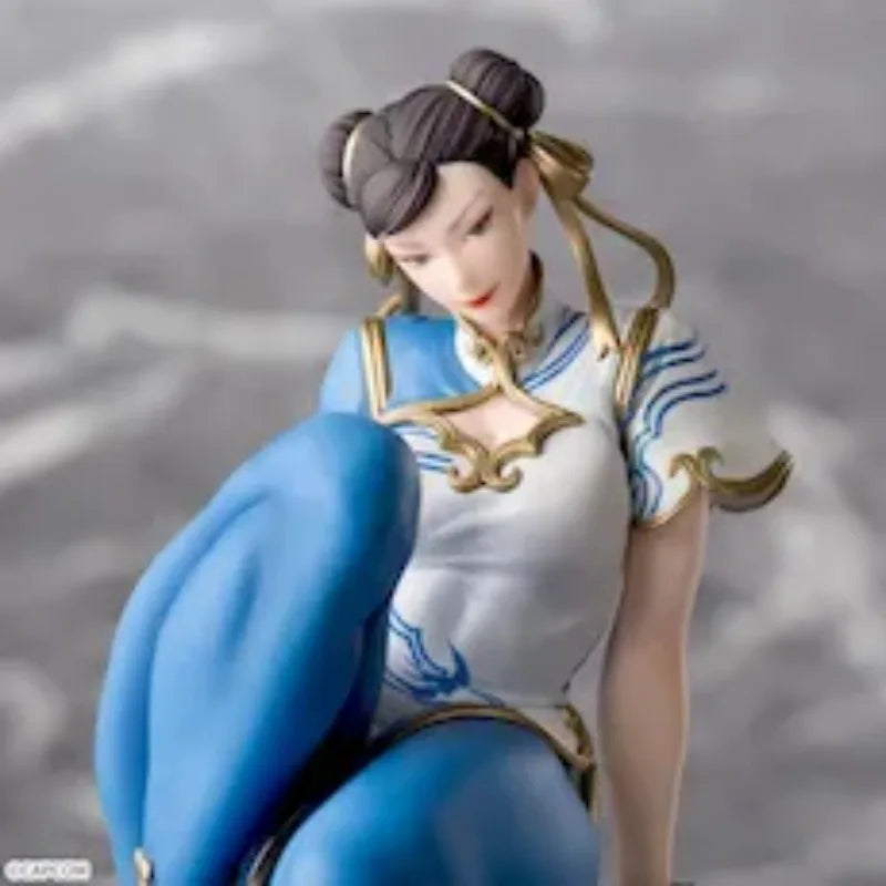 Original SEGA Street Fighter 6 Chun-Li 14Cm Action Figure Anime PVC Model Collectible Toys for Boys Kawaii Doll Gifts
