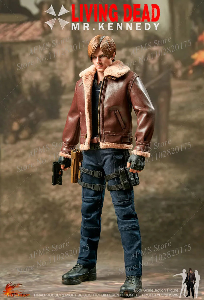 Hot Heart FD014 1/6 Scale Collectible Figure Mr.Kennedy Zombie Killer Leon 12Inch Men Soldier Action Figure Model