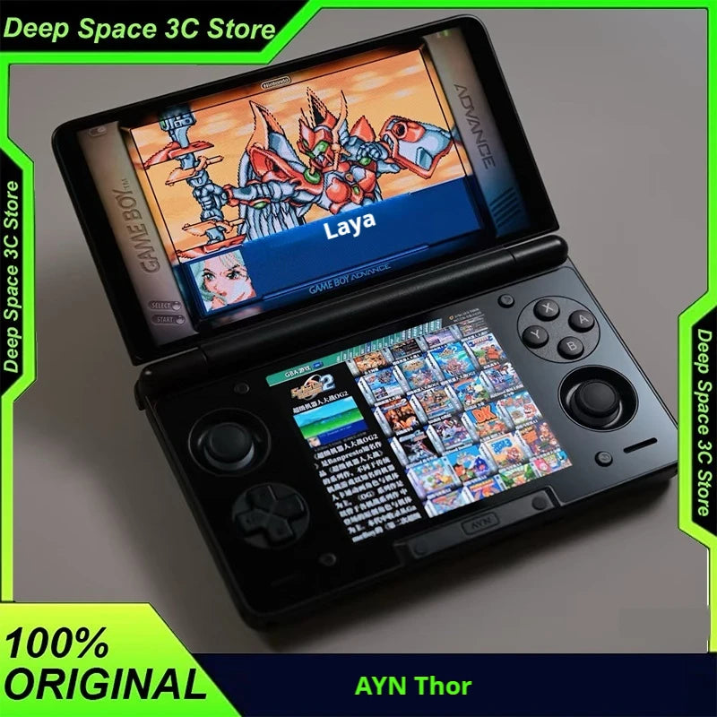 In Stock AYN Thor 6'' OLED Dual Screen Gaming Handheld Qualcomm Snapdragon CPU 6000mAh Battery Android13 Hall Stick Game Console