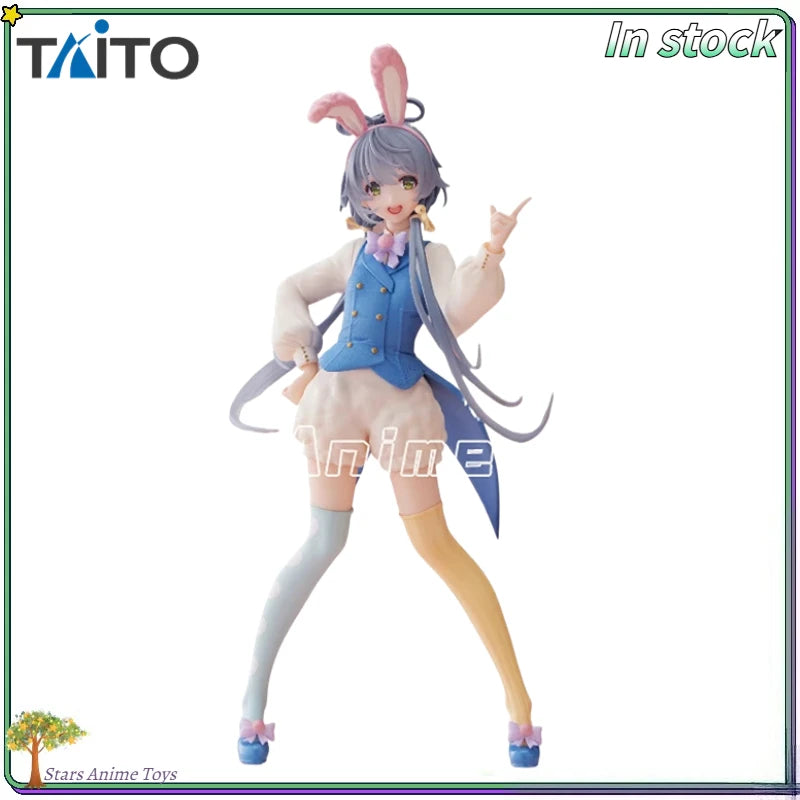 Original TAITO Vsinger Easter 18cm Luo Tianyi Rabbit Ears Doll Anime Figures Model