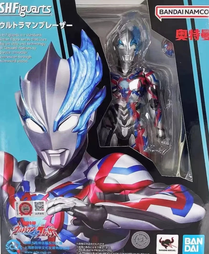Bandai Original Package In shock SHF Ultraman BLAZAR EARTH GARON Figure Finished Model KIT Anime full Action Toy Gift for kids