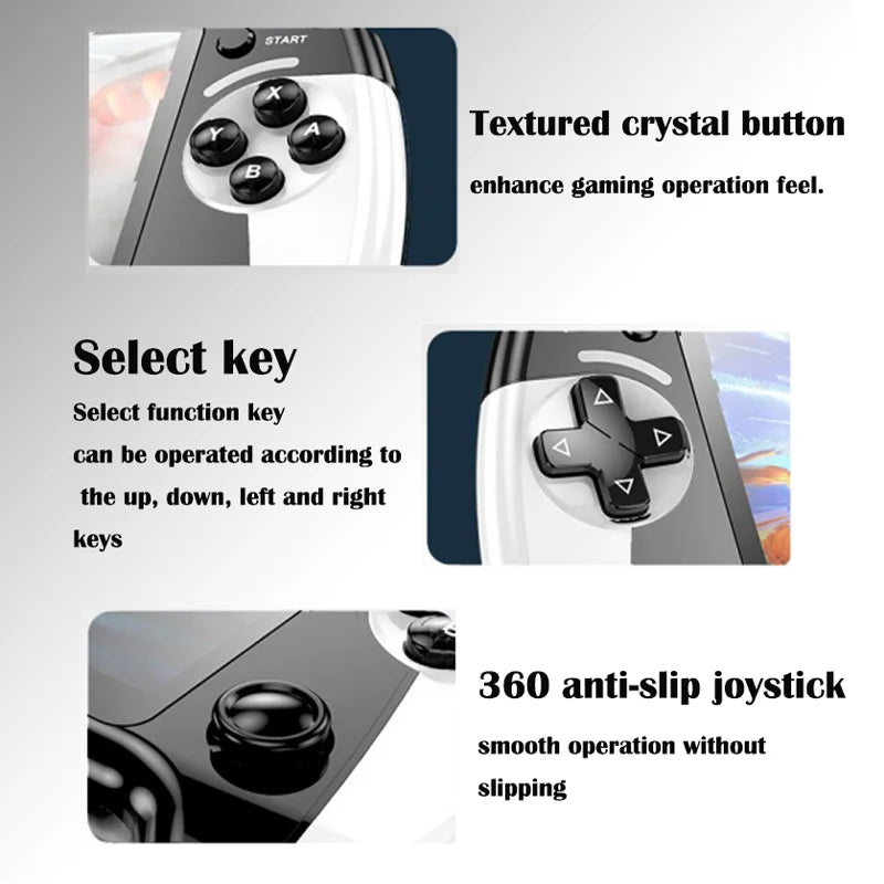 X9 portable game console, 5.5-inch screen, 1500mAh, retro video game player, Type C charging, electronic game player, large Arca