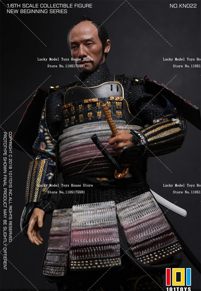 101TOYS KN020 KN021 KN022 1/6 Japan Armored Ghost Warrior Cloth Action Figure Static Long Sward Ornament 12inch Samurai Soldier