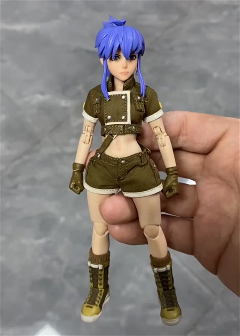 TUNSHI STUDIO METAL SLUG TS-012 1/12 Scale Female Soldier Leona 14.5cm Full Set Collectible Action Figure Model Doll