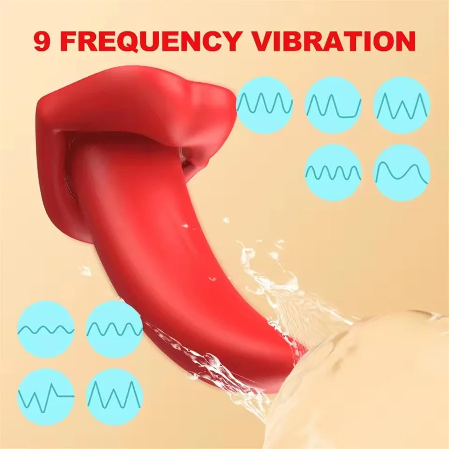 APP Kleiner Vibrator Zungenlecken Vibrierender G-Punkt Klitorisstimulator Weiblicher Masturbator Sexspielzeug Für Frauen Erwachsenes Sexprodukt