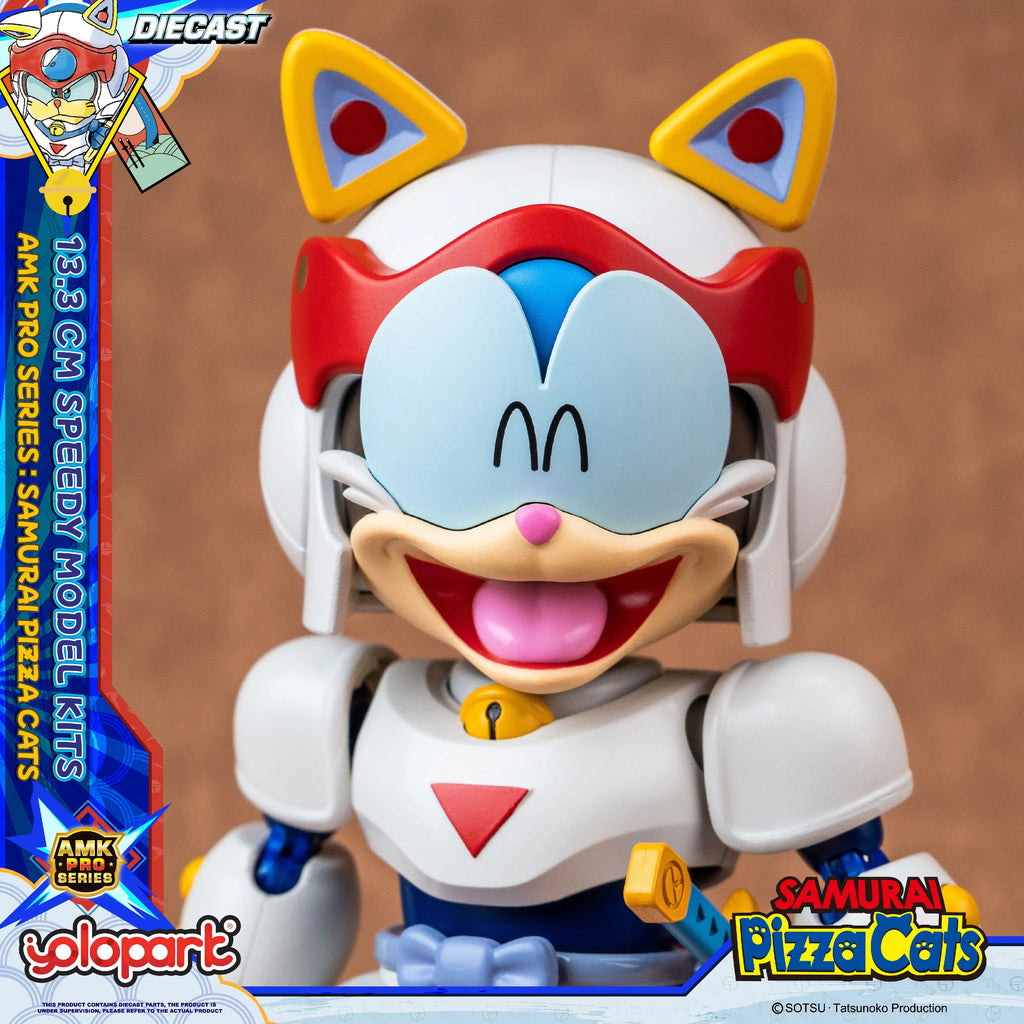 YOLOPARK 13.3cm Samurai Pizza Cats AMK PRO Series Speedy Model Kit TOY Gift For girl boy
