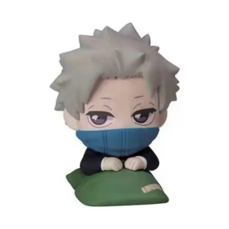 Japan Stato Egg Twisting Anime Jujutsu Kaisen Toge Yuta Panda Maki Satoru Gojo Q Version Sleep Ornaments Collectible Figure Gift