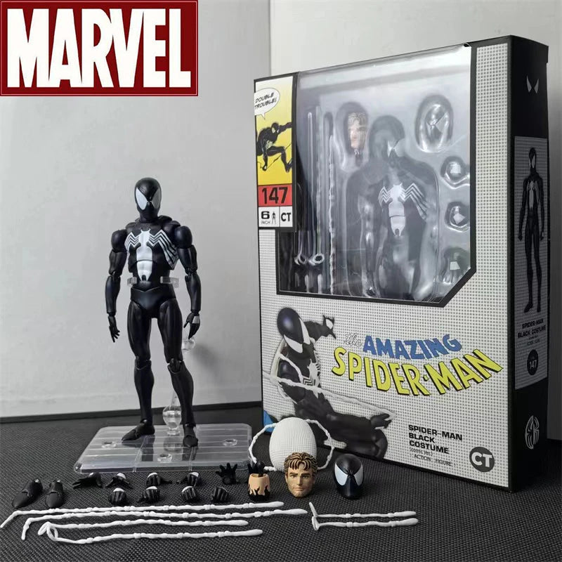 CT KO Mafex 186 Scarlet Spider Man Action Figures Mafex 190 Spider Man Movable Statues Model Doll Collectible Ornaments Gift