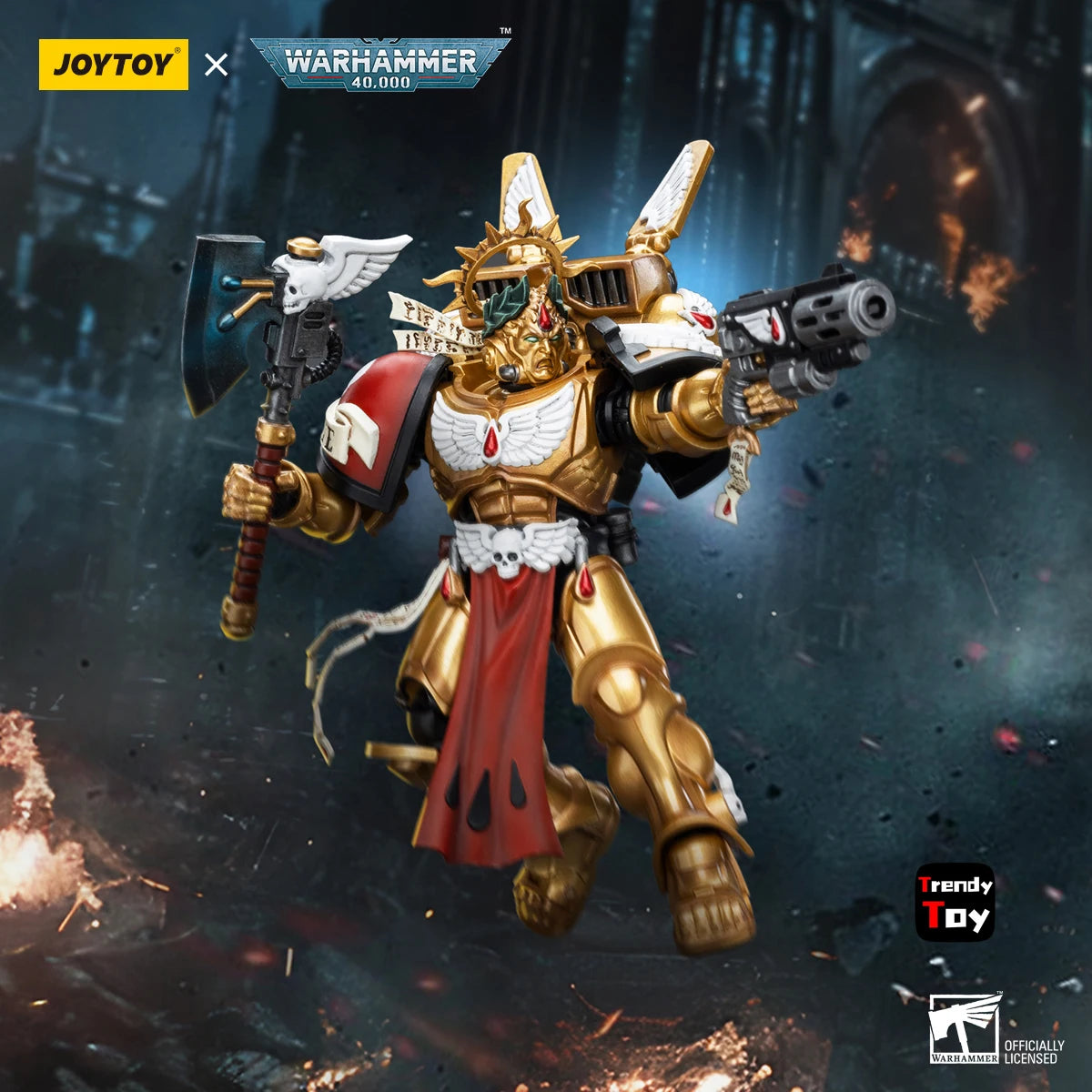 【JOYTOY】Warhammer 40K Blood Angels Commander Dante 1/18 Action Figure Toys
