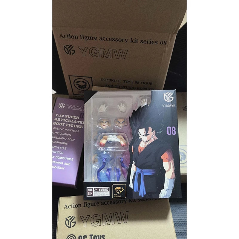 YG-mw Studio Vegito Figure Dragon Ball SHF Super Saiyan God Vegito Vegetto Anime Action Figures Figurine Model Kids Gifts Toys