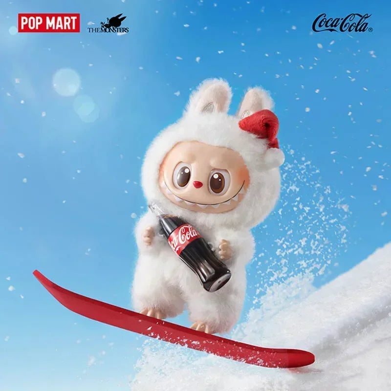 POP MART Labubu Чудовищата от серията Coca-Cola Винилова кутия за лице Мистериозна кутия Мистериозна екшън фигурка Изненада Подарък
