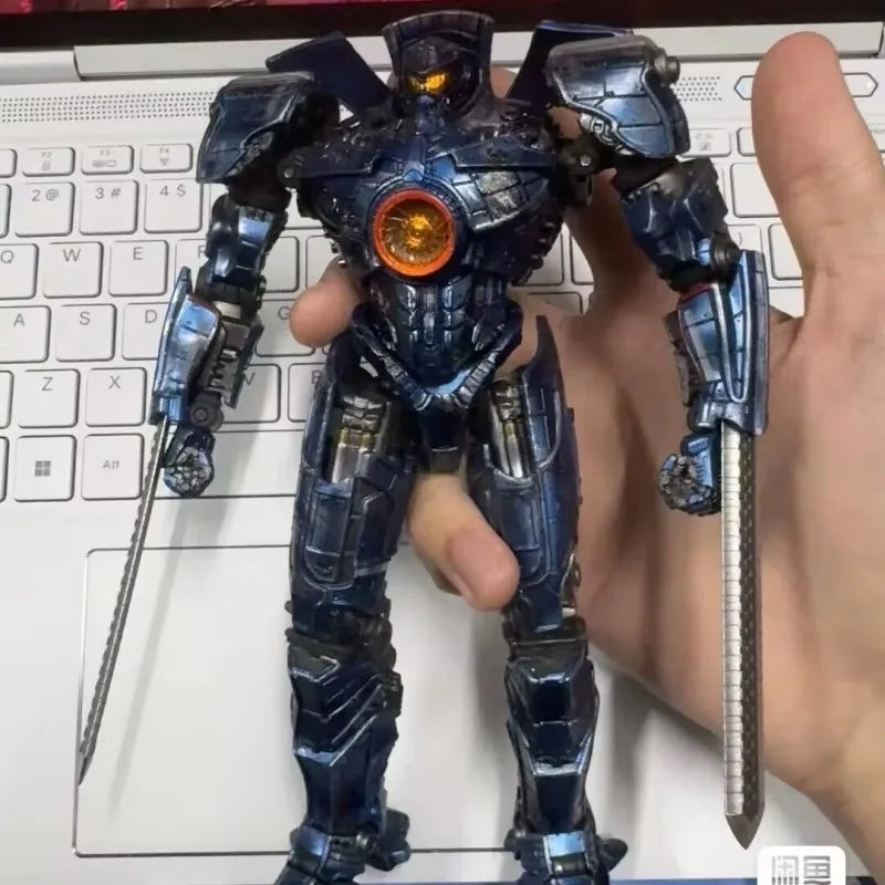 New Hot Ling Jihun Pacifics Gipsy Danger Youth Edition LED Model Kit 8 Inch 20cm Mecha Action Figure Collectible Toy in Stock