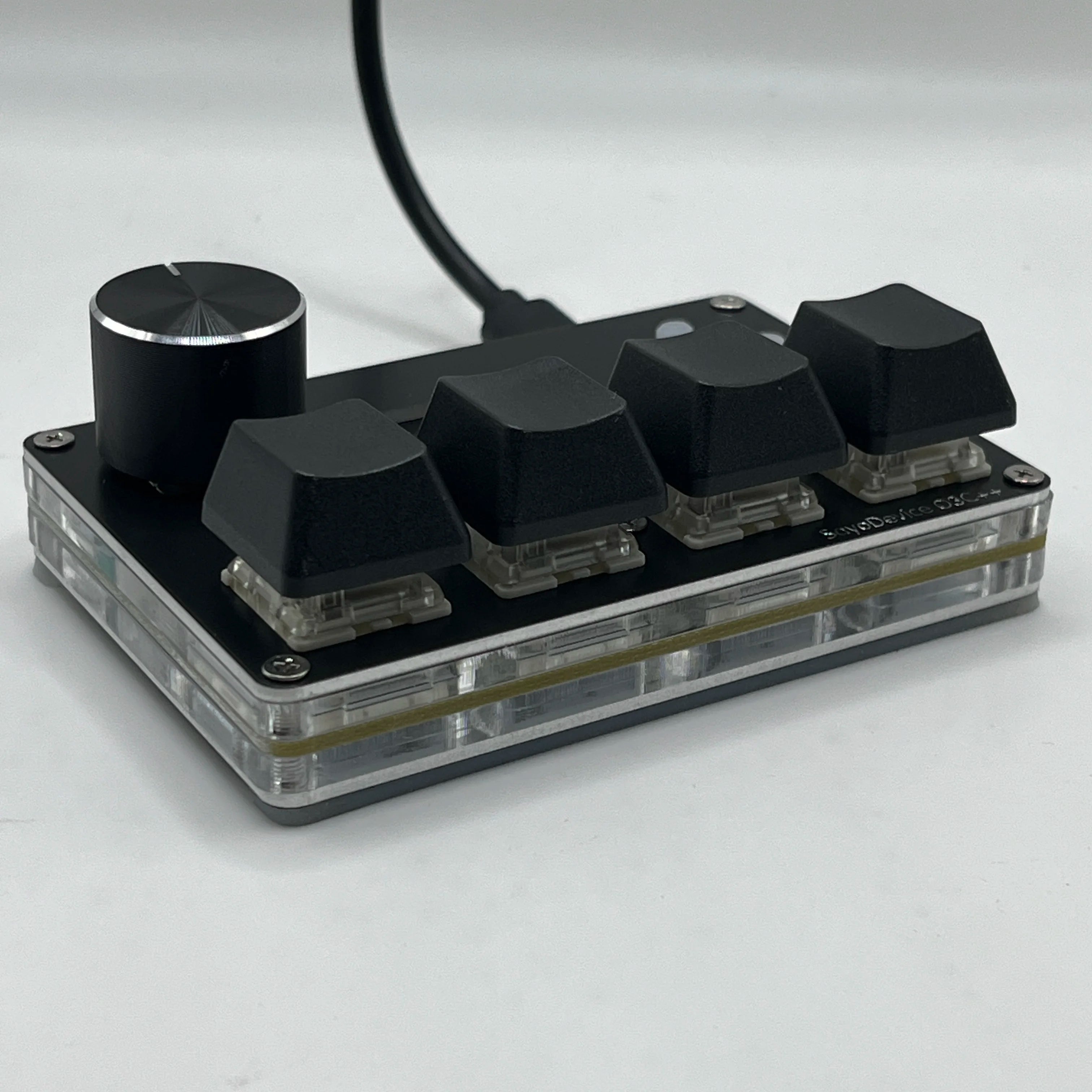 4+4 Tasten SayoDevice O3C++ OSU Rapid Trigger Magnetic Linear OUTEMU Magnetic Pink Switches Tastaturknopf Bildschirmkopie Shotcut