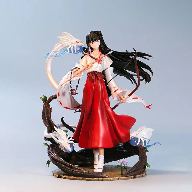 Inuyasha Kikyo Phoenix Ver. Anime Action Figure - Standing Pose Scene Desktop Decoration Collectible Model Gift for Anime Fans