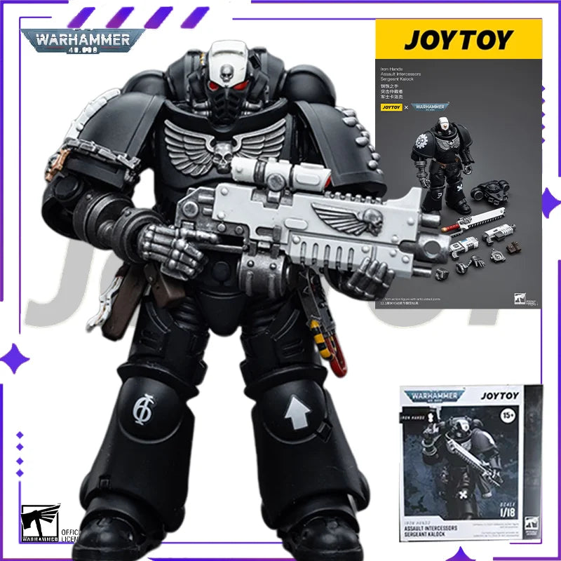 [In Stock] JOYTOY Original 40K1/18 Mobile Doll Warhammer 40000 Dark Crow Guard Arbitrator Mobile Joint Model Toy Gift Collection