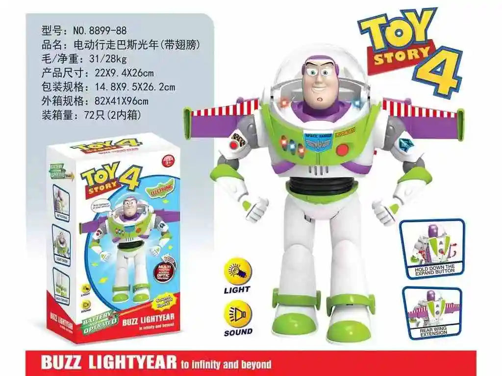 30cm Disney Anime Pixar Toy Story 4 Buzz Lightyear Talking Action Figures Cloth Body Model Doll Limited Collection Toys Gift New
