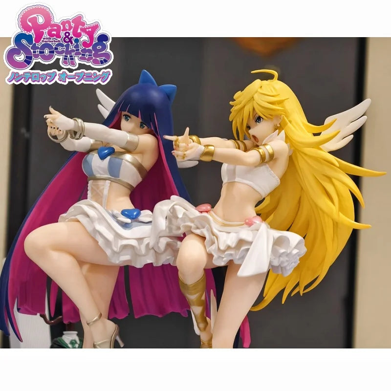Pop Up Parade Series Panty And Stocking With Garterbelt ver.L Size Figures Official Collectible PVC Display Model For Anime Fans