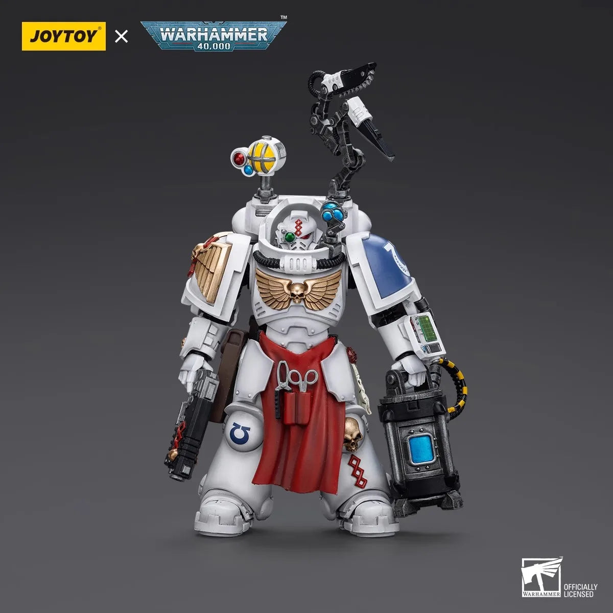 JOYTOY Warhammer 40K Action Figures 1/18 Ultramarines Apothecary Biologis Model Toy Boy Gifts 3.75-inch