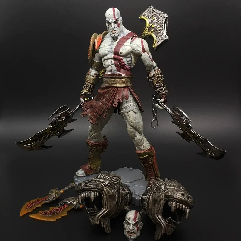 Limited Edition 7-inch Figure Model Kratos and Son, Movable Doll Collection Ornament
