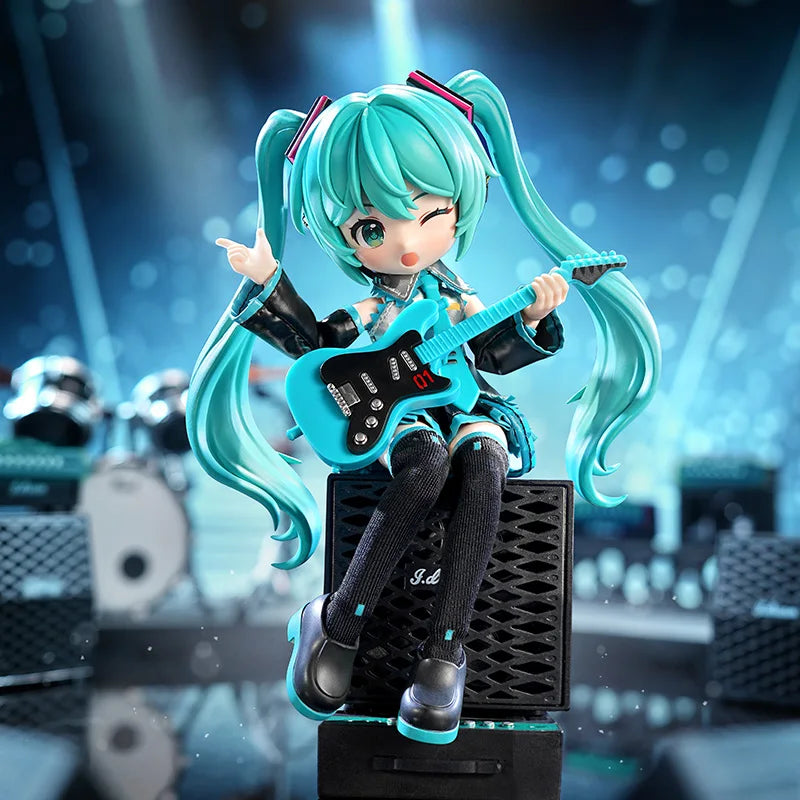Q version Blokees Hatsune Miku Action Figure Joint Mobility Anime Assembly Figurine Toy Cartoon Cute Doll Collection Modle Gifts