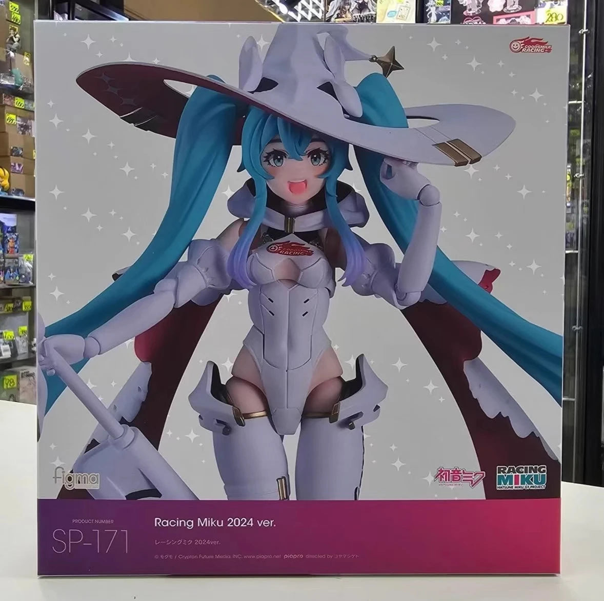 In stock GSC GSAS figma SP-171 Racing Miku 2024 Hatsune Miku Action Figures Anime Model Genuine Boxed Toy Gift