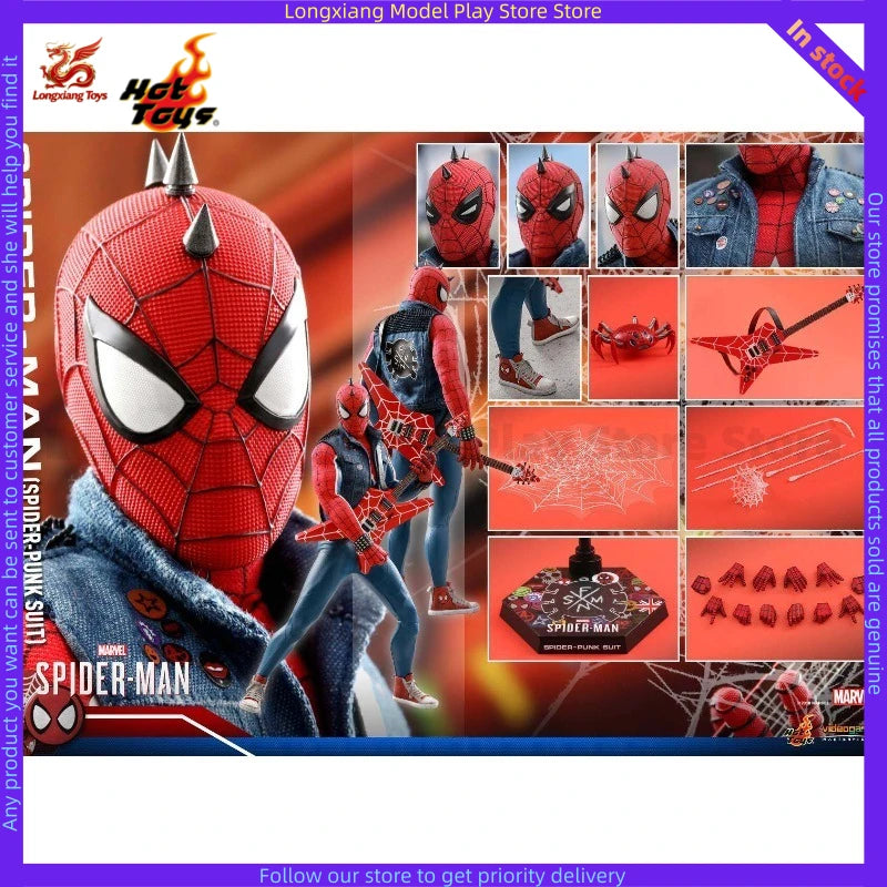 In Stock HT 1/6 VGM32 PS4 Game Version Spider-Man Spider-Man Punk Suit Action Figure Model Gift Collection