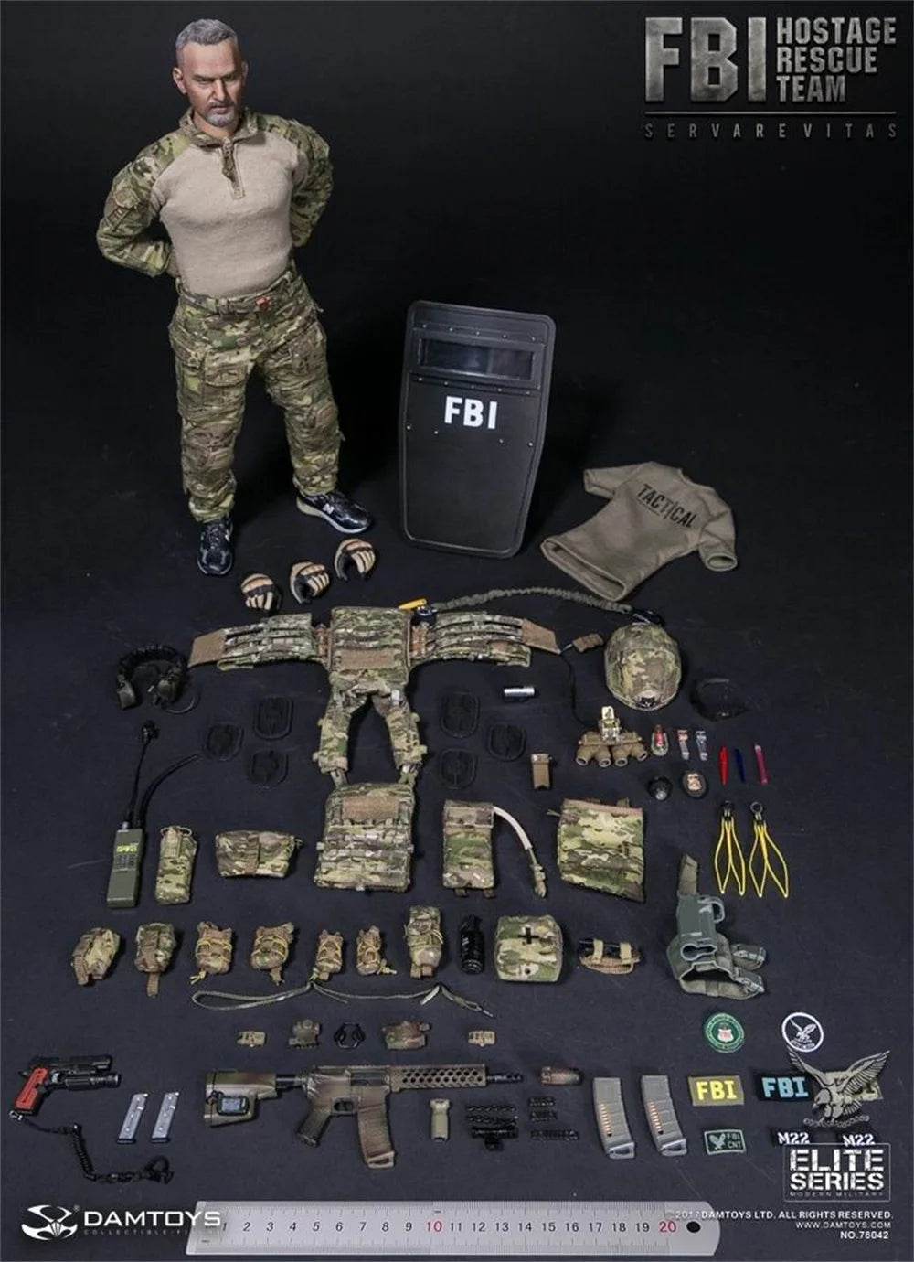 DAMTOYS DAM 78042 1/6 HRT Detective Toys Model 12" Full Set Moveable Action Figures For Fans Collect