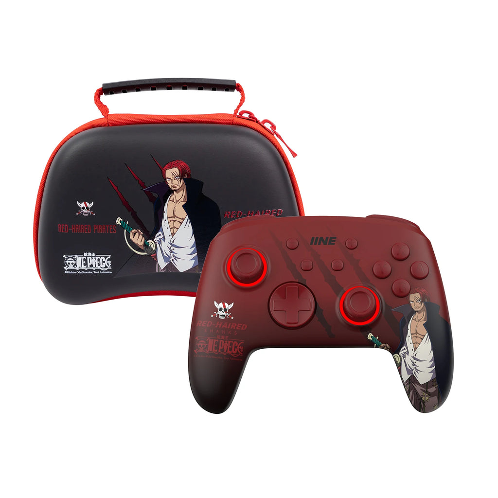 IINE Cartoon Design Wireless Pro Controller Wake up Macro Turbo Function RGB Lihting Compatible with Nitendo Switch