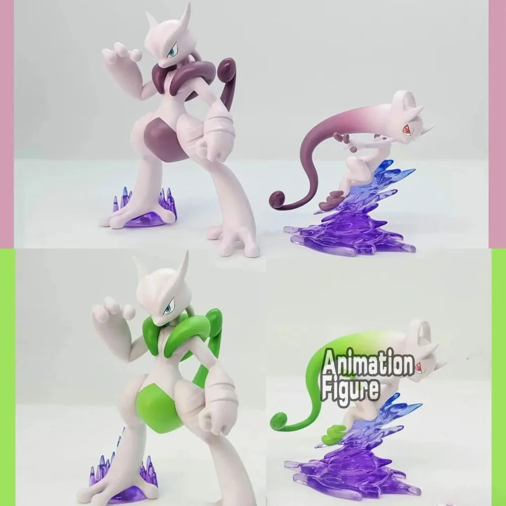 7.5-12cm Anime Pokemon Figure Mega Mewtwo Action Figures Pvc Collection Model Toys for Children Gifts