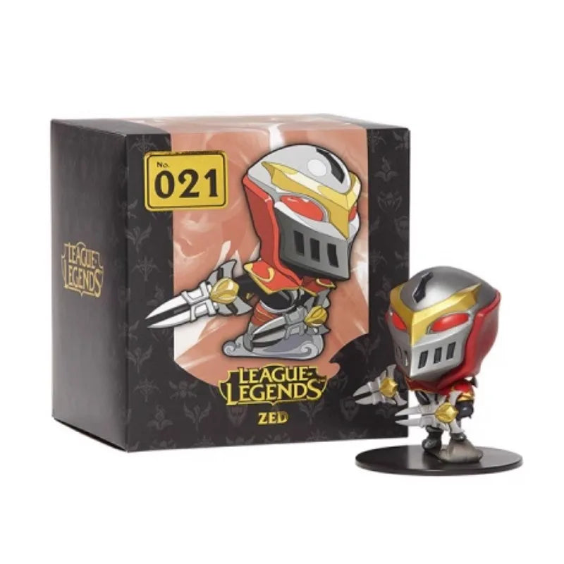 Original LOL League of Legends Herr der Schatten Stream Zed Q Version Anime Bewegliche Puppe Sammlung Ornament Modell Spielzeug Geschenk