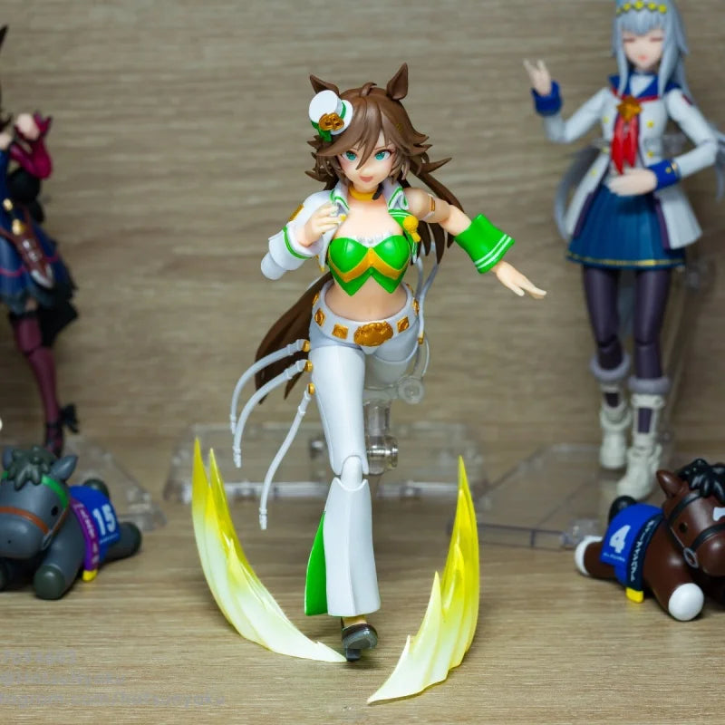 Genuine SHF Uma Musume Pretty Derby Series Figurine Pvc Anime Figure Poseable Doll Model Collectible Action Model In Stock Gift