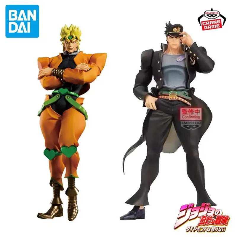 Bandai Original Mometria JoJo's Bizarre Adventure Figure Stardust Crusaders Kujo Jotaro Dio Brando Figures Models Kids Toys Gift