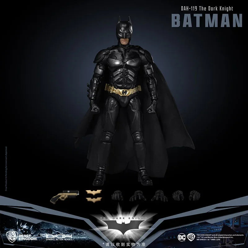 Оригинална фигурка на Beast Kingdom, DC Bell Keaton Pattinson, нова фигурка на Batman, подвижна колекционерска фигурка, модерна играчка, подарък, на склад
