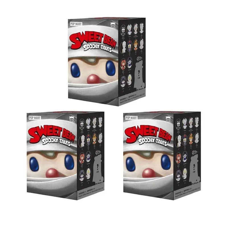 POP MART Sweet Bean Spooky Tales Series Blind Box Mystery Box Caixa Sorpresa Girls Anime Figures Cute Model Birthday Gift