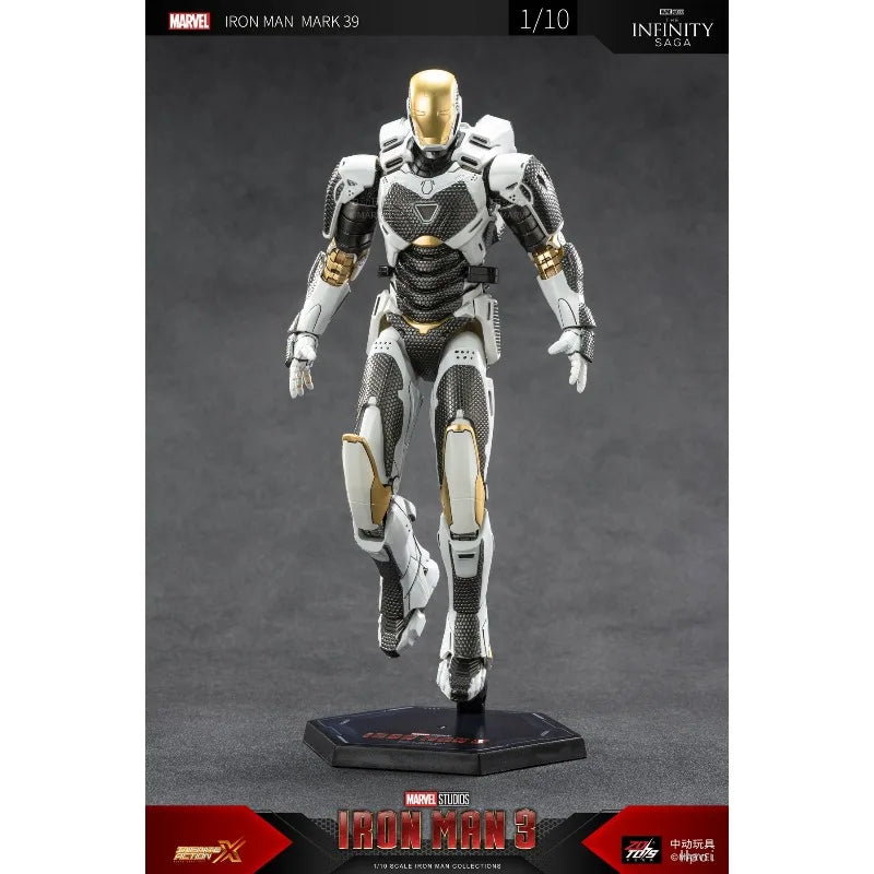 Original ZD TOYS MARVEL Iron Man Iron Man MK39 No lights Anime Figure Toys Model Ornaments