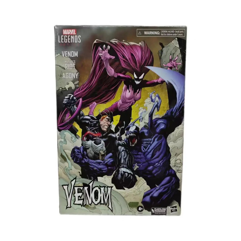 Original Hasbro Marvel Legends Series VENOM RIOT AGONY Anime Figure Toy Model Collection
