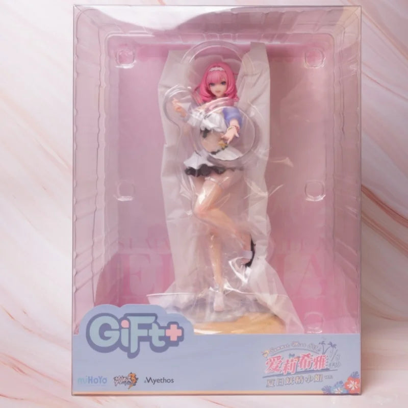 Offcial Genuine Myethos Gift+ Series Elysia Summer Rhapsody 1/8 Desktop Kawaii Dolls Anime Action Figure Toy Model Collection