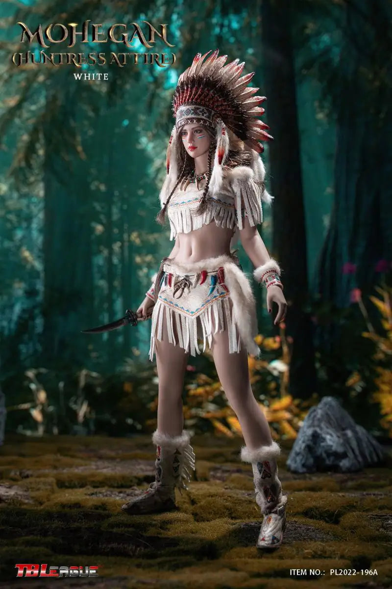 Tbleague 1/6 Women Soldier Mohegan Huntress Attire Ethnic Style Combats Suits 12" Action Figure Body
