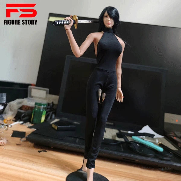 Weibliche Puppen im Maßstab 1/6, sexy schwarze Strumpfhosen, passend für 12-Zoll-Actionfiguren, TBL PH-Actionfigur-Körpermodell