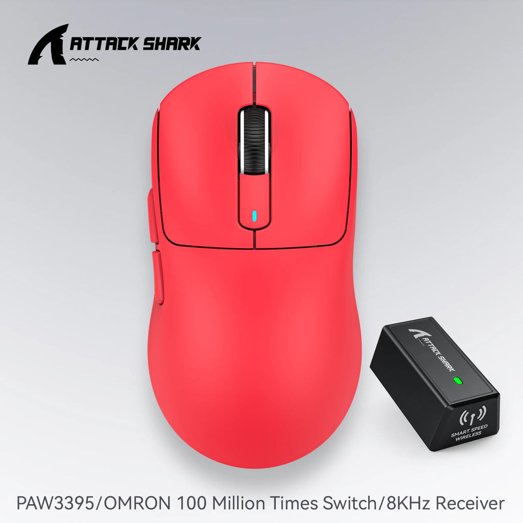 Atack Shark X3 PAW3395 Mouse Lightweight Wireless Gaming Mouse,Tri-Mode  Mouse,26K DPI PAW3395,PC/Laptop/Win/Mac