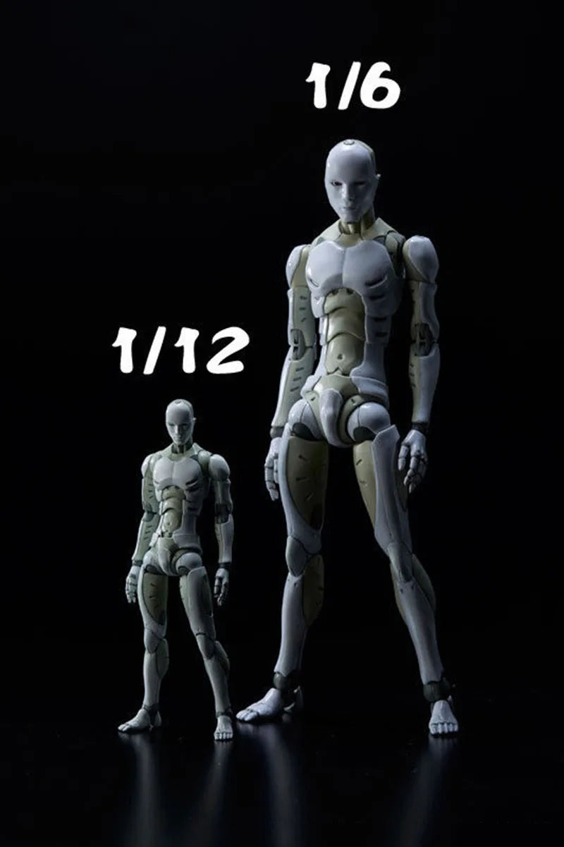 Heavy Industries Synthetic Human Figure 1/12 Scale Collectible Men 1000Toys Testing Robots Body 6Inch Men Soldier Action Figures