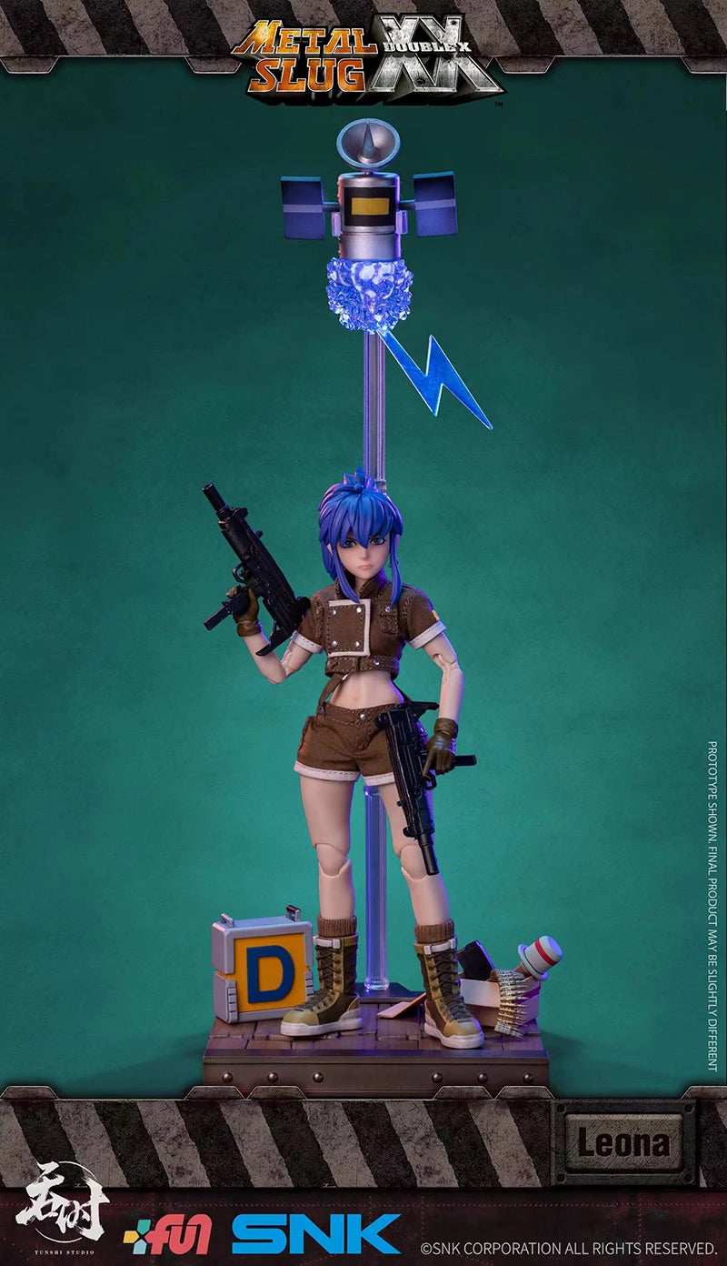 TUNSHI STUDIO METAL SLUG TS-012 1/12 Scale Female Soldier Leona 14.5cm Full Set Collectible Action Figure Model Doll