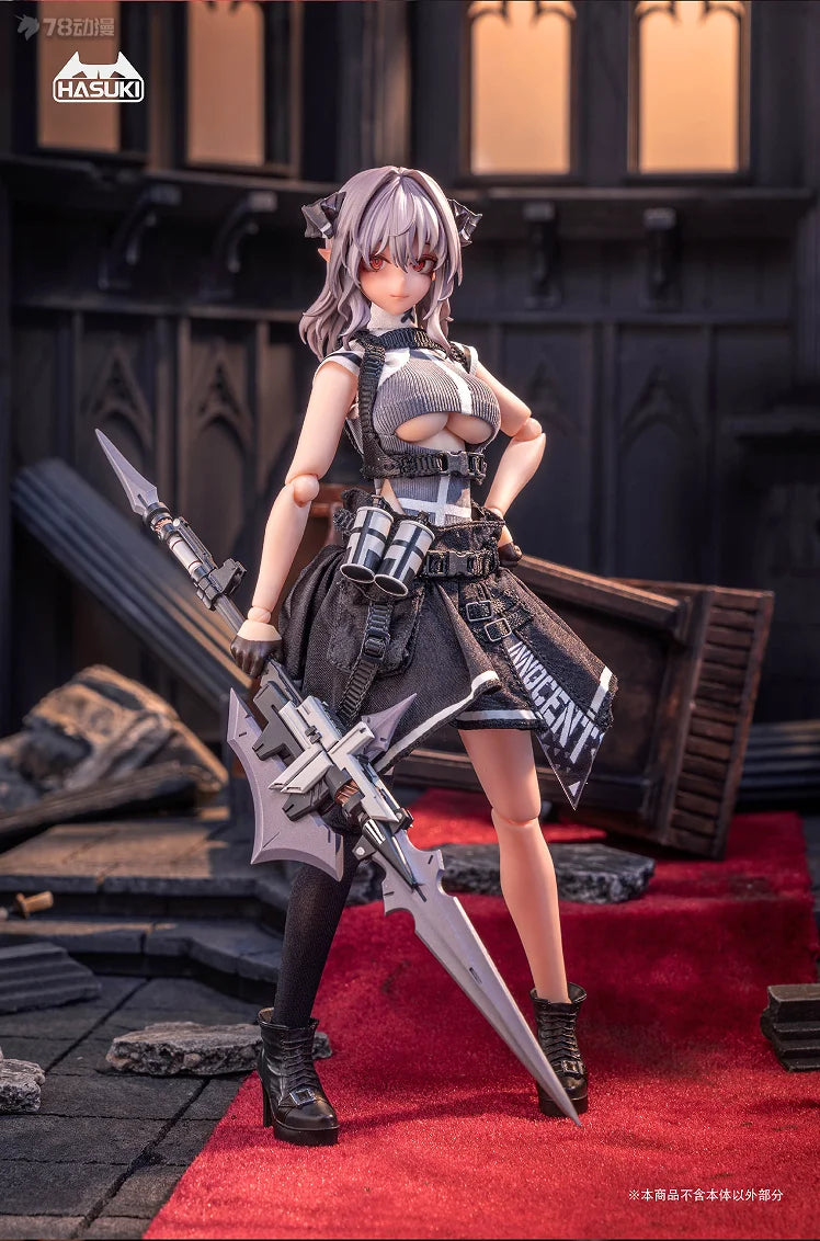 In Stock Hasuki PA.009-SP Succubus Nun FRIEDE Model Toys Collectible 1/12 SCALE FIGURE POCKET ART Beautiful Girl Model Toys
