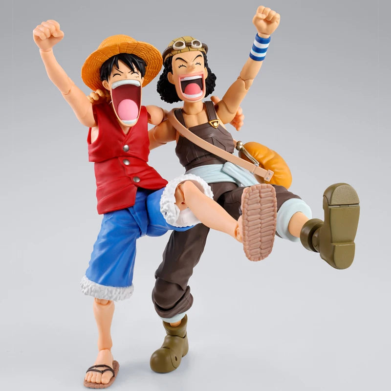 Bandai S.H.Figuarts One Piece Romance Dawn Action Figure Monkey D Luffy Nami Roronoa Zoro Usopp SHF Figure Model Collection Toys