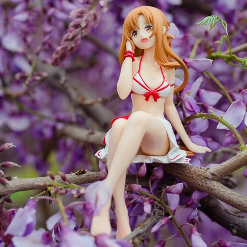 13cm Sword Art Online Anime Peripheral Yuuki Asuna PVC Action Figure Desktop Decoration Collection Model Doll Toy